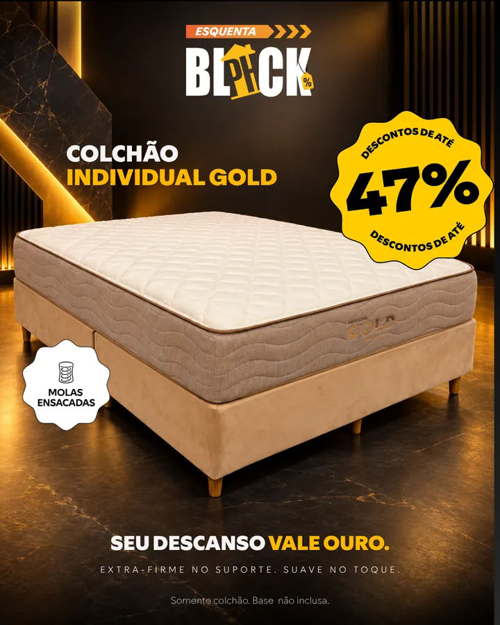 Colchão Individual Gold com descontos de até 47%