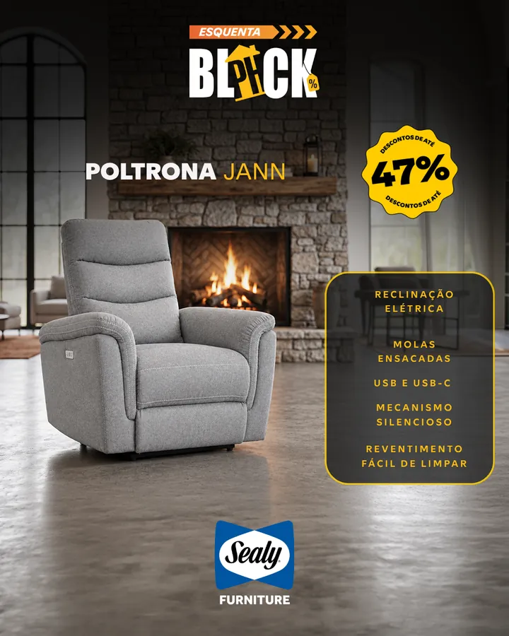 Poltrona Jann Sealy com descontos de até 47%